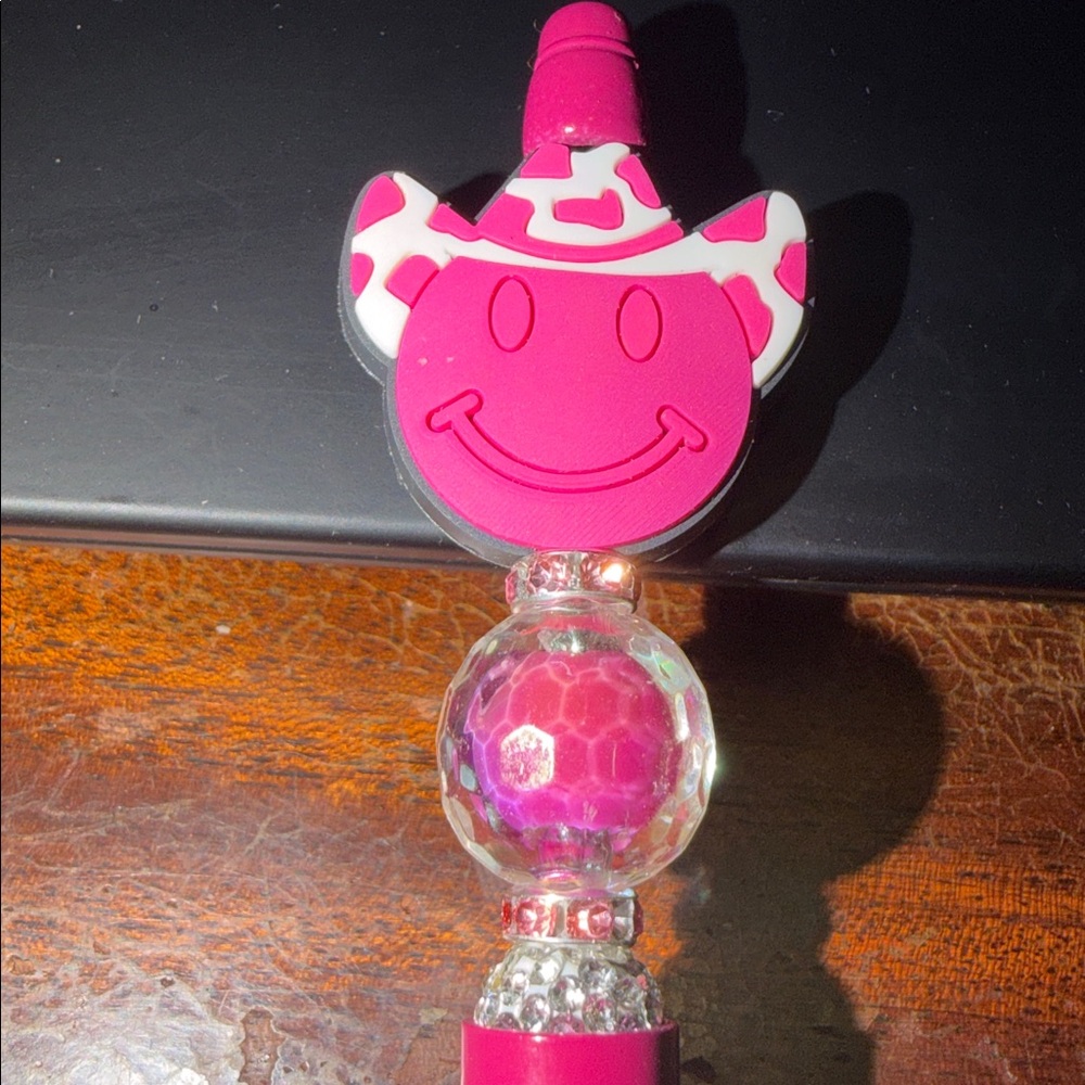 Pink Smiley Face Pen - Picture 3 of 3